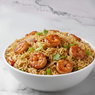SHRIMP MANCHURIAN FRIED RICE