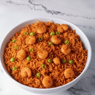 SHRIMP SCHEZWAN FRIED RICE